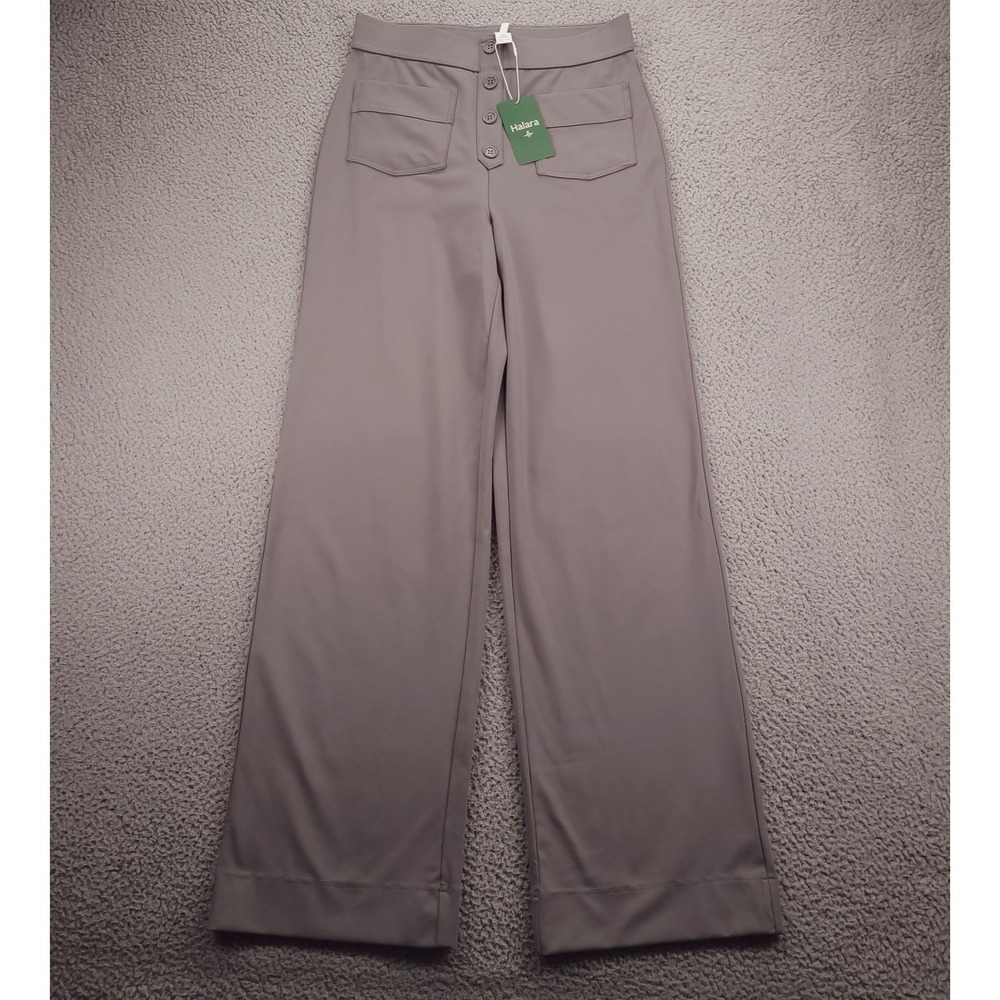 HALARA Pants Size MEDIUM TALL DayStretch Straight High Waisted Storm NEW - Picture 2 of 13